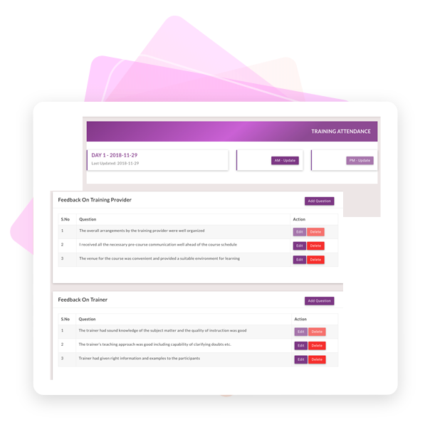 Feedback and Attendance system